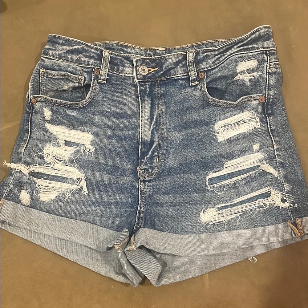 Distressed Denim Women Shorts